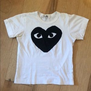 Comme des Garçons Play black heart tshirt